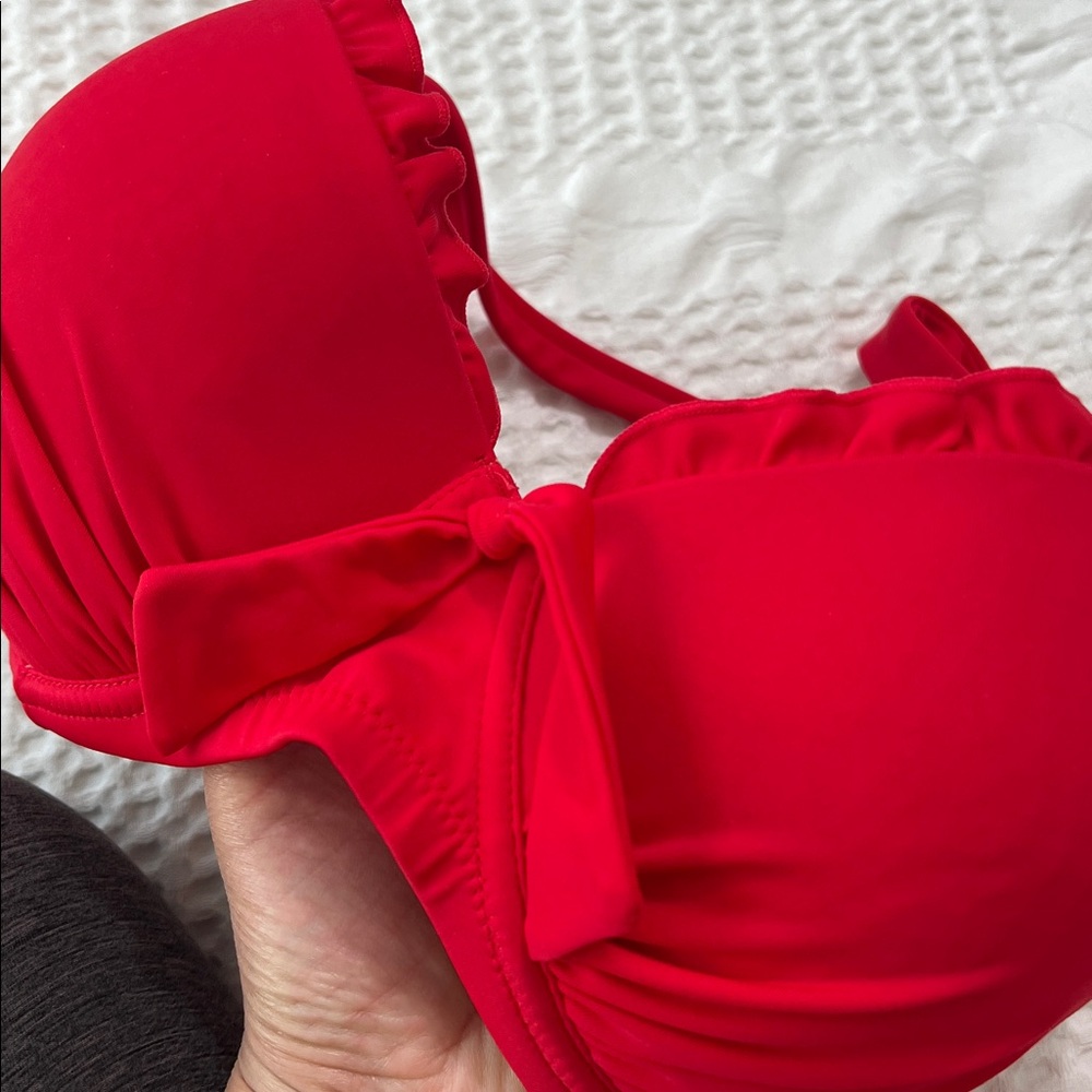 Assos Red Halter Bikini Top - Picture 6 of 7